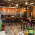 Nextern's community space reflects their core values as a place where employees matter, are unified and innovate together.
