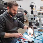 Nextern technician prototyping a medical device