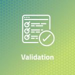 Validation Graphic with a list and checkmark