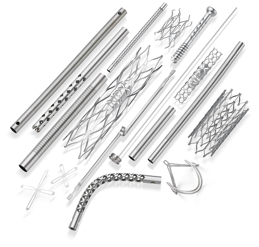 NPX medical tubing pieces used by Nextern in medical device production